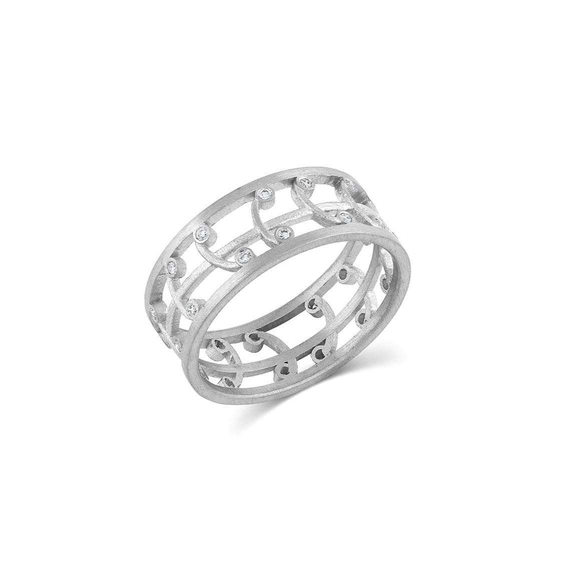 Platinum Twig Ring