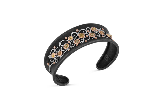 Platinum Ivy Cuff Bracelet