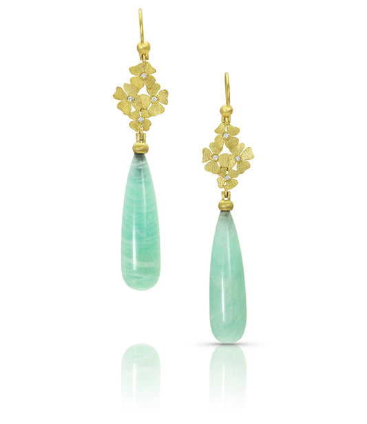 Cluster Flower Drop Earrings