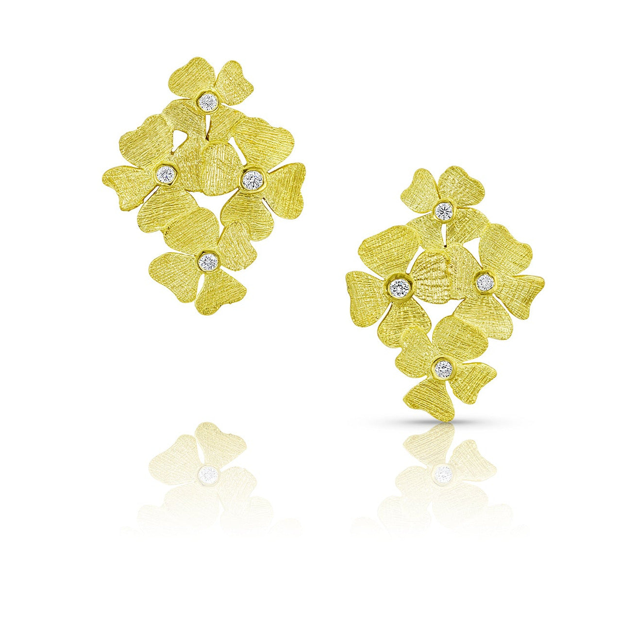 Cluster Flower Stud Earrings