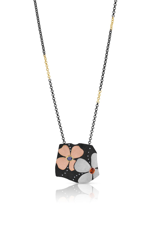 One Of A Kind Double Flower Pendant