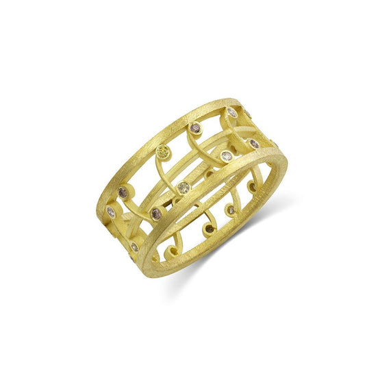 Yellow Gold Twig Ring