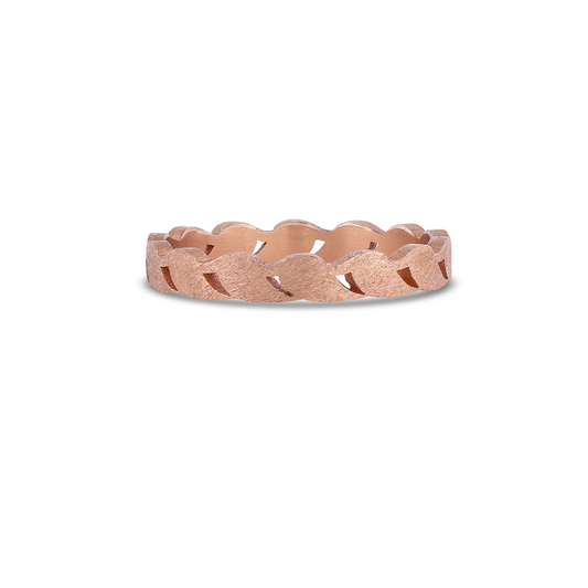 Rose Gold Single Leaf Band