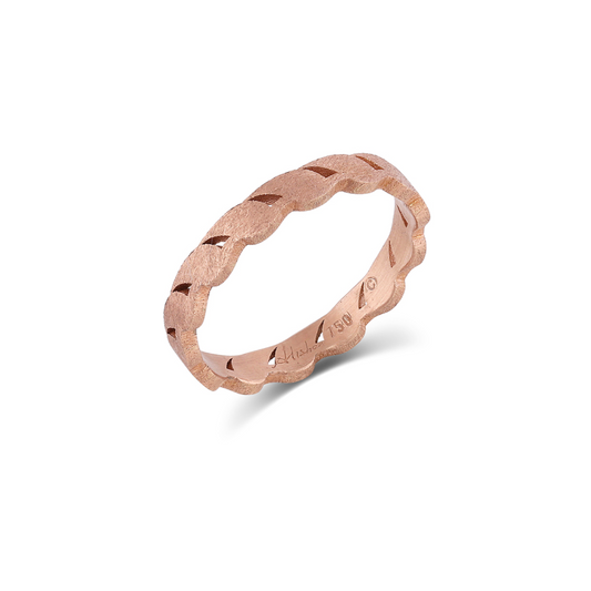 Rose Gold Single Leaf Band