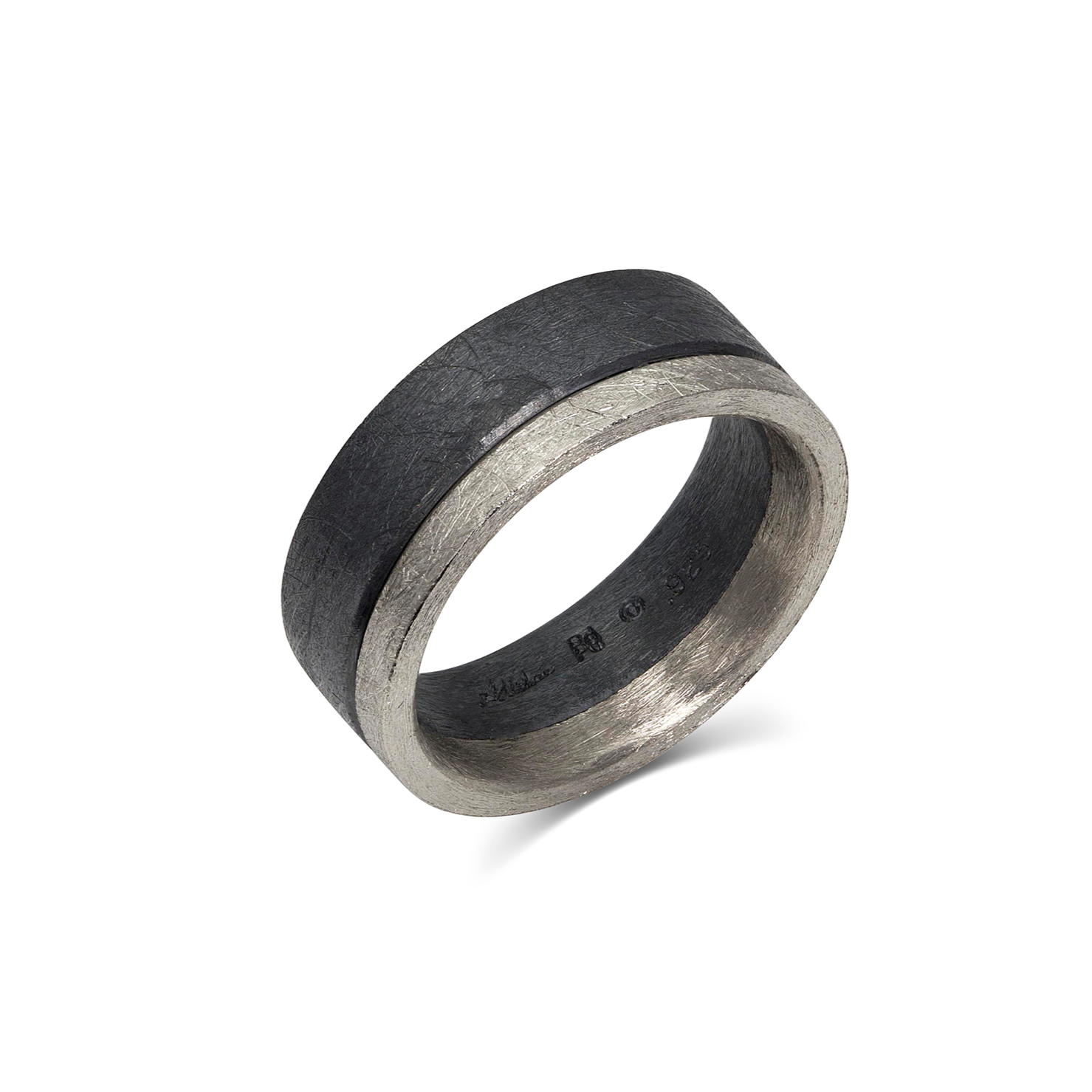Platinum Silver Groove Ring – Alishan Jewelry